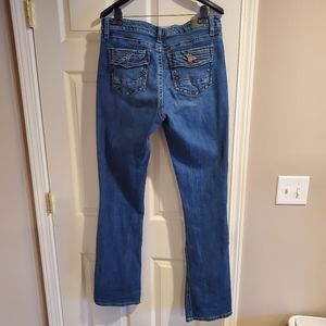 Women's Daytrip jeans. 33W 37L. Dark wash Virgo Tailored Bootcut.